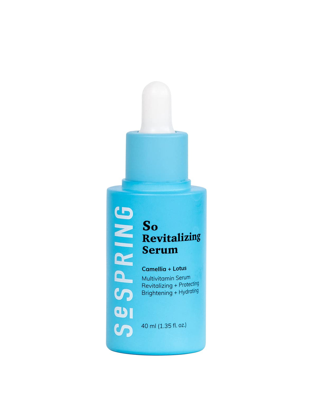 SESPRING So Revitalizing Multivitamin Face Serum Korean Skincare, For Skin Brightening and Hydrating, with Camella, Lotus, Vitamins B3, C, E, and Q10, No Paraben, Cruelty Free, 40 ml/1.35 oz