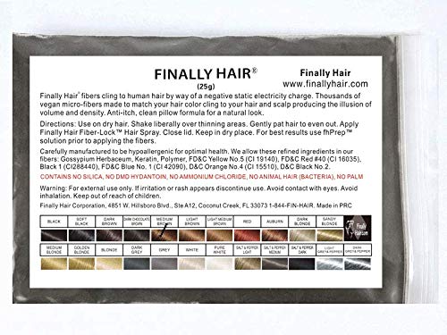 Medium Brown : Hair Building Fibers Medium Brown 25 Grams Refill Your Existing Bottle. Highest Grade Fiber By Finally Hair