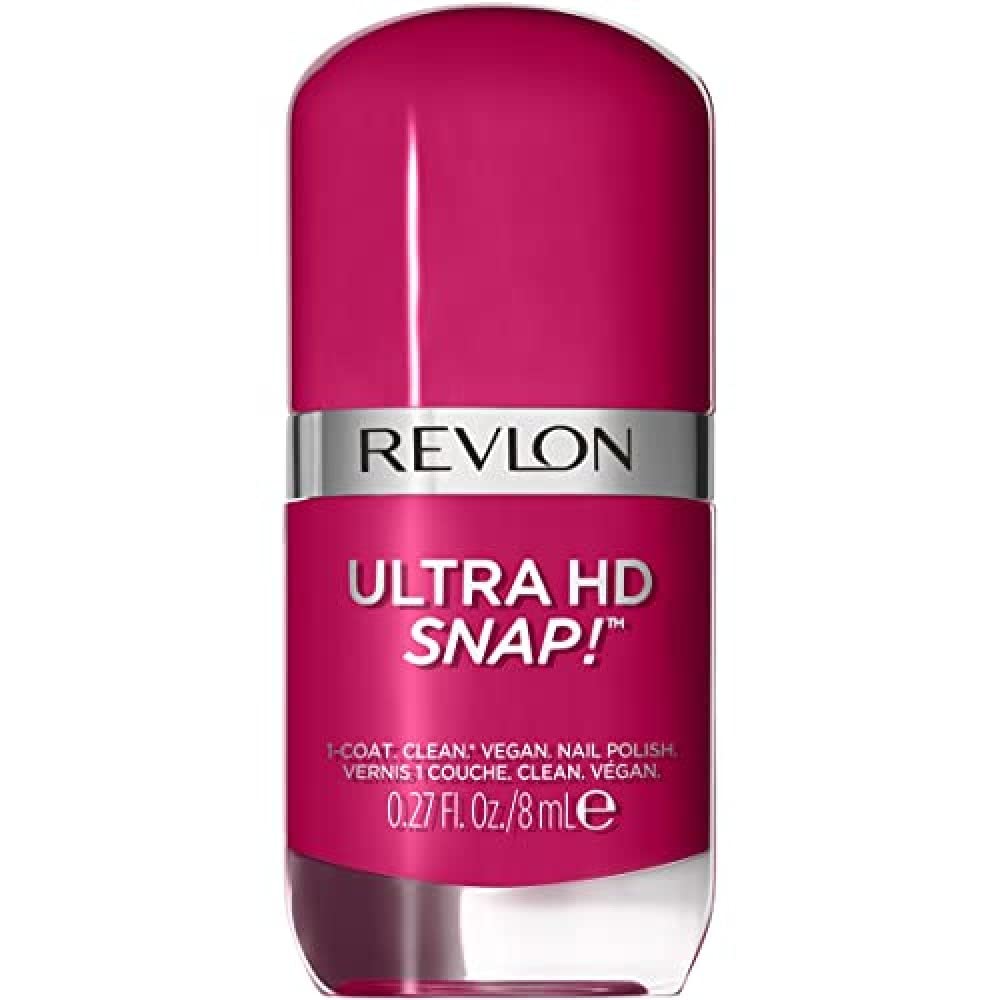 REVLON Ultra HD Snap Nail Colors & Polish, Natural Rich Glossy, 100% Vegan Formula, No Base and Top Coat Needed, 029 Berry Bliss, 0.27 Fl Oz