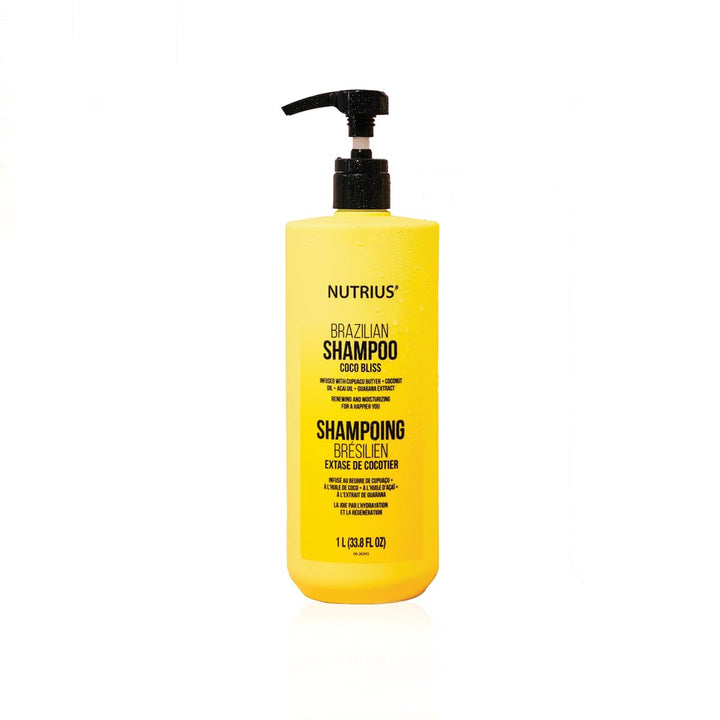 Nutrius Brazilian Shampoo Coco Bliss – For Silky-Smooth Hair 33.8 FL OZ