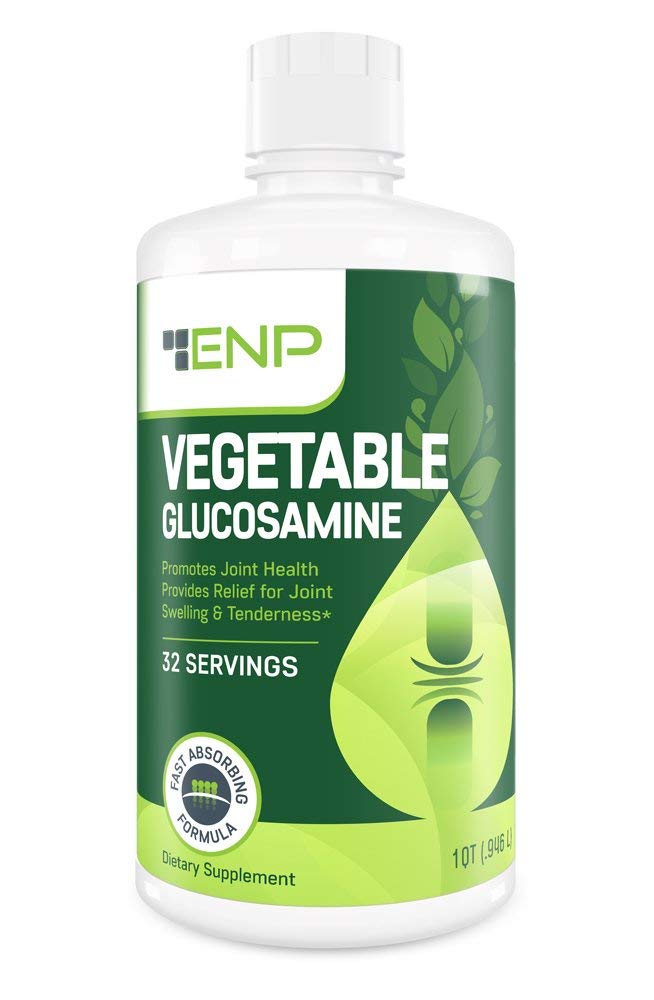 Vegan Liquid Glucosamine Supplement Plus MSM | 1500mg Glucosamine with MSM | Non Shellfish | GMO Free | Joint Support Supplement Derived from Vegetables | 32 oz | Made in USA