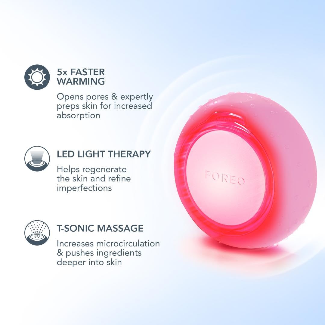 FOREO UFO mini 2 Spa-level Power Mask Device for an Accelerated Facial Treatment, Pearl Pink