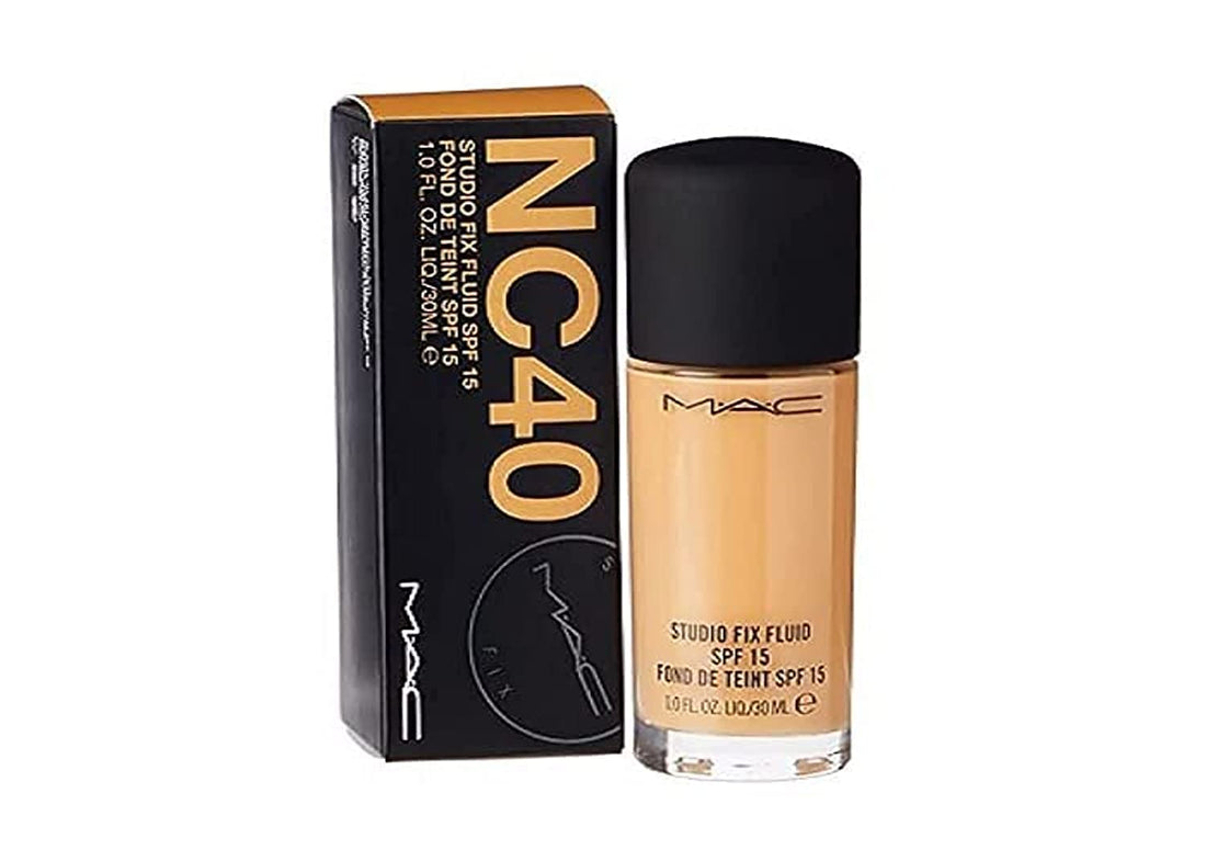 MAC Studio Fix Fluid Liquid Full Coverage Matte Foundation For All Skin Type Spf 15 Nc40 By M.A.C