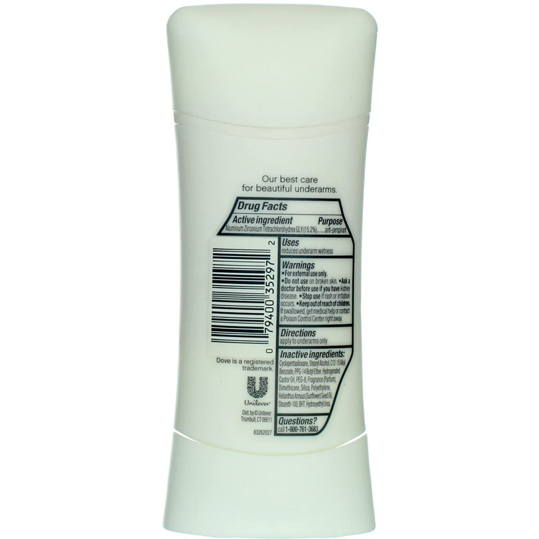 Dove Advanced Care Antiperspirant Deodorant, Cool Essentials 2.6 Ounce