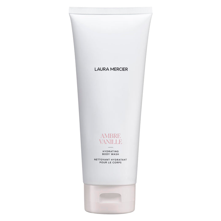 Laura Mercier Hydrating Body Wash, Foaming Daily Body Cleanser, Up to 10HR Hydration, Softens and Smooths Skin, Non-Drying Formula, Creamy Gel Texture, Ambre Vanille