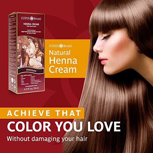 Surya Brasil Products Henna Cream, Chocolate, 2.37 Fluid Ounce