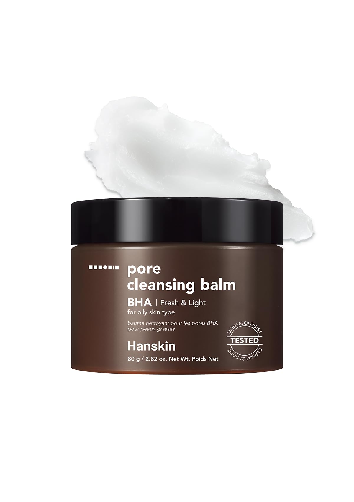Hanskin BHA Pore Cleansing Balm, Gentle Blackhead Cleanser and Makeup Remover for Combination and Oily Skin [BHA/2.82 oz]