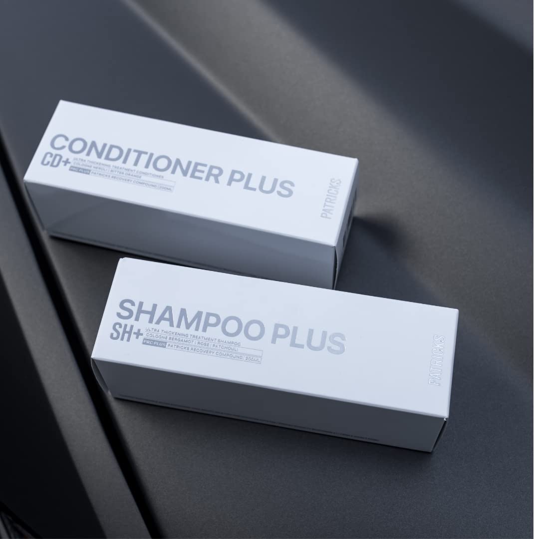 PATRICKS | CD PLUS Daily Conditioner | DHT Blocking Ultra Thickening Conditioner | Notes of Neroli, Bitter Orange | High Performance Grooming for Men | Thickens Hair & Stimulates Scalp | 200mL