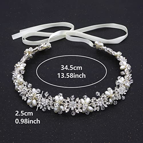 Ammei flower design headpiece/headband - hair accessories (silver)
