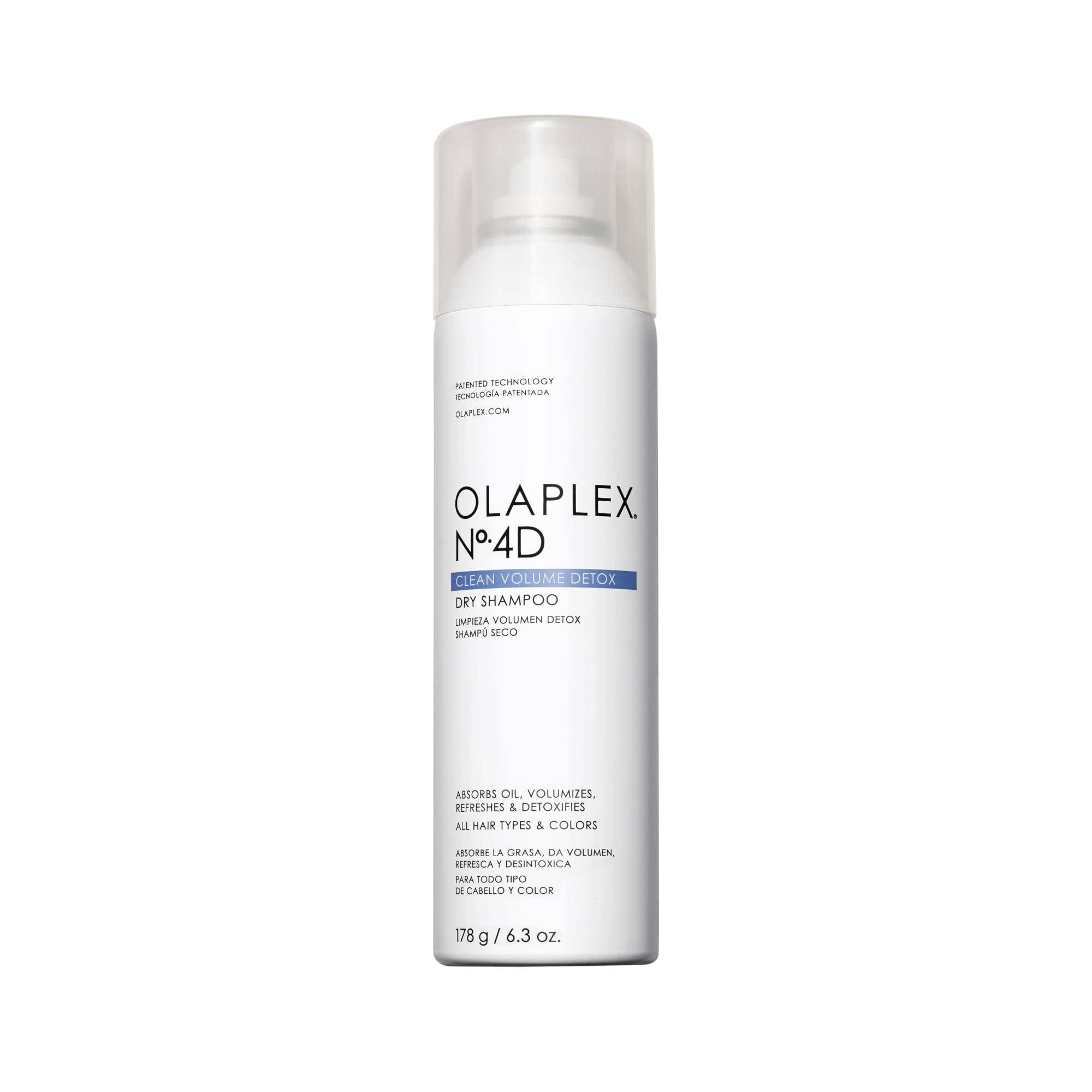 Olaplex No. 4D Clean Weightless Volume Dry Shampoo, Detoxifies Scalp, Neutralizes Odor, Leaves Hair Feeling Clean, For All Hair Types, 6.3 oz