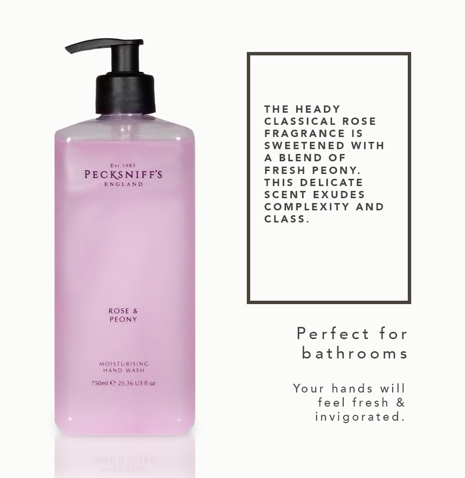 Rose & Peony : Pecksniff's Moisturizing Hand Wash 25.3 oz (Rose & Peony)