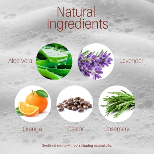 Castor Oil Shampoo and Conditioner - Sulfate Free with Peppermint Oil, Lavender and Rosemary - Castor Oil Shampoo for Hair Growth - Hydrating and Nourishing Castor Oil Shampoo - 16 oz each