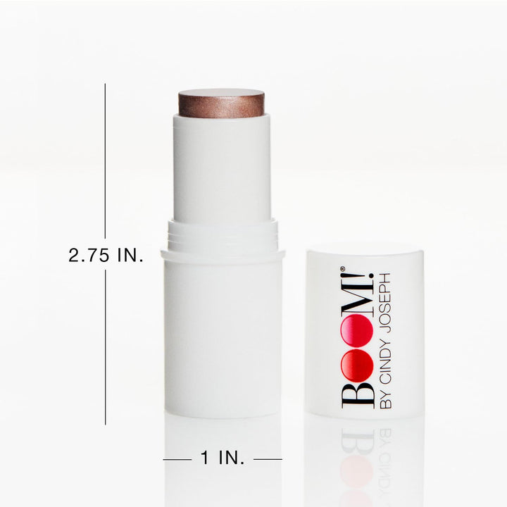 BOOM! by Cindy Joseph Boomstick Glimmer - Natural Face Highlighter Stick & Illuminator for Face & Body - Multi-Use Vegan Makeup Stick for Older Women & Mature Skin