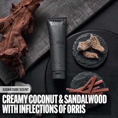 STMNT Grooming Goods Curl Cream, 5.07 oz | Enhances Curls | Texture Without Crispiness