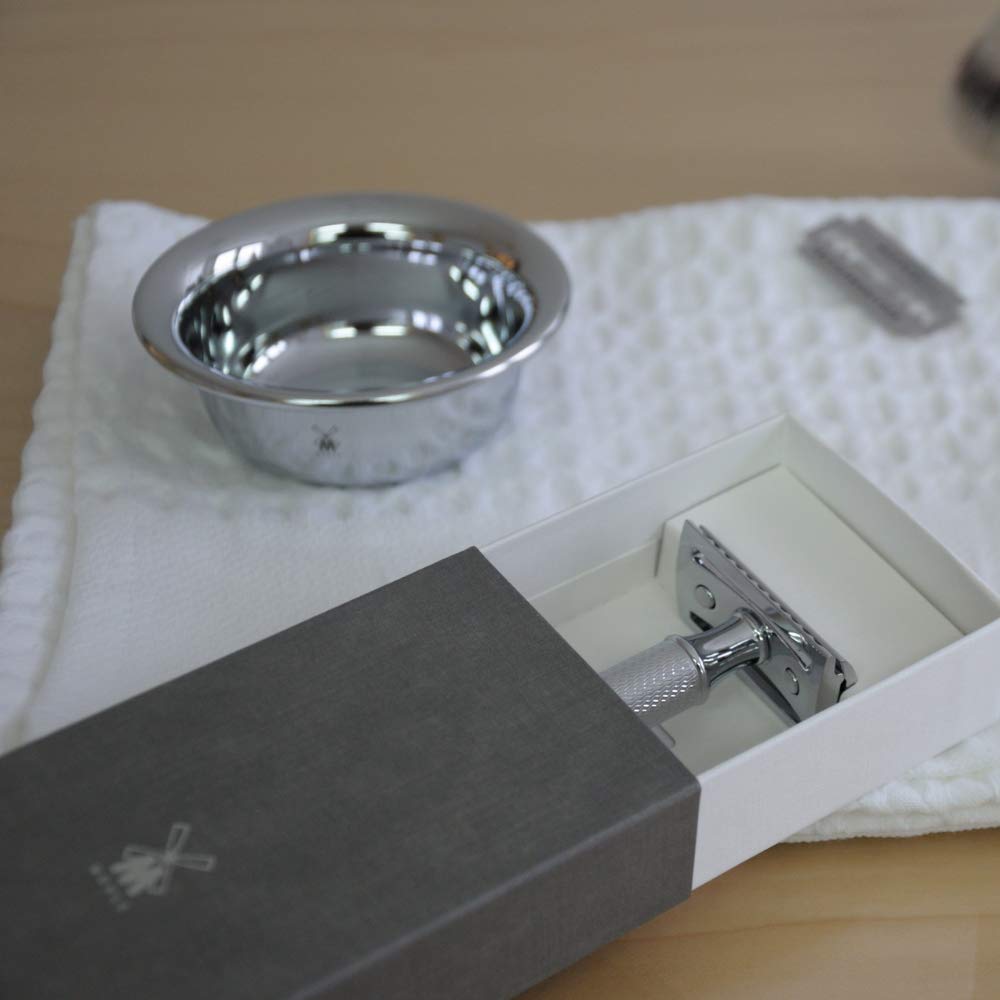 MÜHLE TRADITIONAL R41 Double Edge Safety Razor (Open Comb) For Men - Perfect for Every Day Use, Barbershop Quality Close Smooth Shave