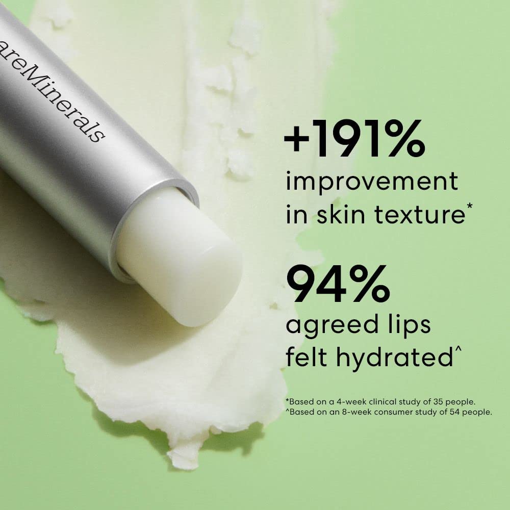 bareMinerals Ageless Phyto-Retinol Lip Treatment with Plant-Based Retinol Alternative + Hyaluronic Acid, Ultra-Hydrating Lip Balm, Vegan