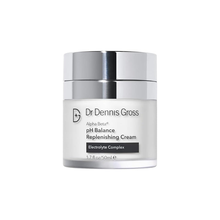 Dr Dennis Gross Alpha Beta pH Balance Replenishing Cream – Lightweight Gel-Cream with Electrolytes, Phytic Acid & AHAs - Hydrates, Soothes & Balances Skin, 1.7 fl oz