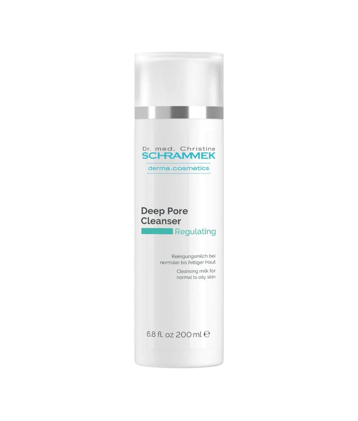 Schrammek Deep Pore Cleanser (6.8 fl oz) - Cleansing Milk for Normal Skin - Makeup Removal - Face Wash & Cleanser – No Parabens - Skin Care - Dr