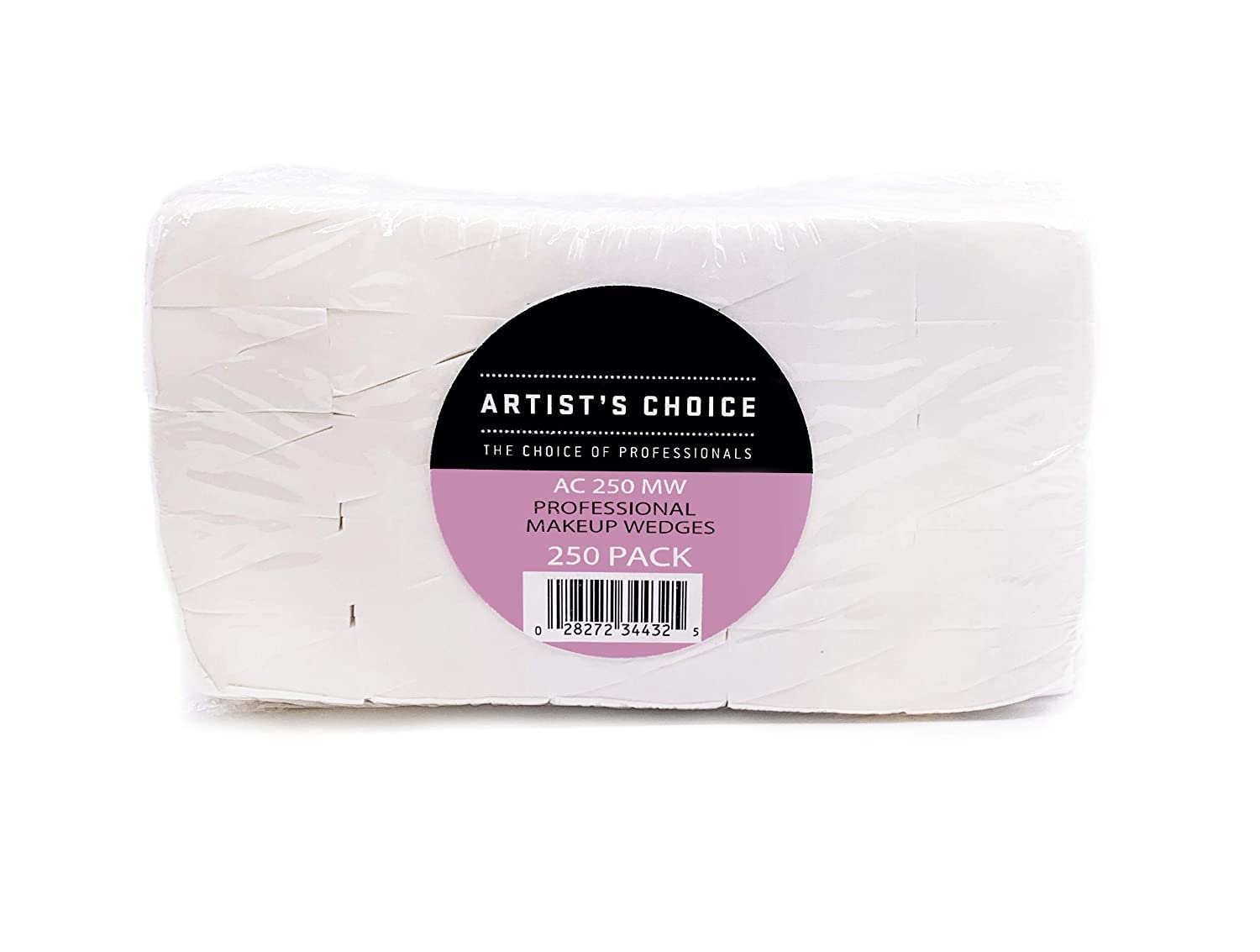 Artist's Choice Makeup Sponge Mini Applicator Wedges, For Foundation, Blush, Eye Shadow, Crisp Edges for Control, Effortless Blending and Smoothing, Sanitary Single-Use Option, Latex Free, Pack of 250