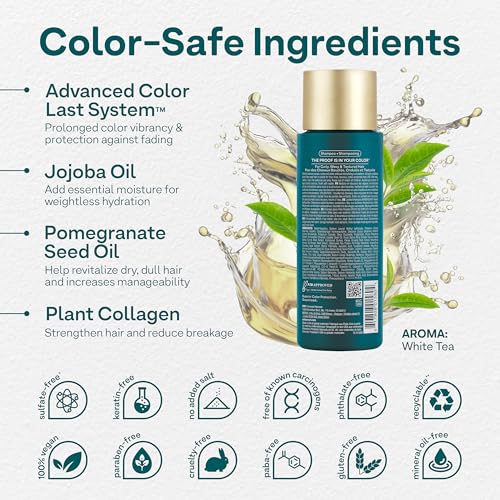 Colorproof Curl Shampoo for Women 8.5 Fl. Oz. Curly Hair Shampoo that Nourishes, Defines and Leaves Curls Soft Smooth, White Tea Scent