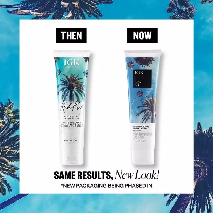 IGK RICH KID Coconut Oil Air-Dry Styler, 5 fl. oz.