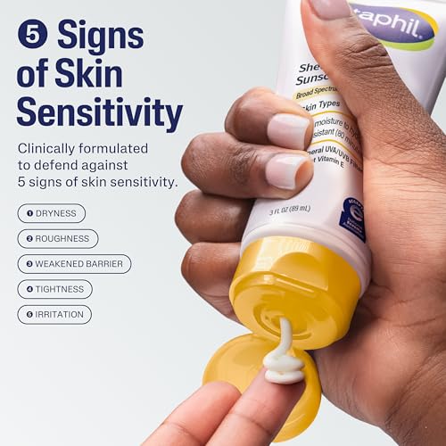 CETAPHIL Sheer Mineral Sunscreen Lotion for Face & Body | 3 fl oz | 100% Mineral Sunscreen: Zinc Oxide & Titanium Dioxide | Broad Spectrum SPF 50 | For Sensitive Skin | Dermatologist Recommended Brand