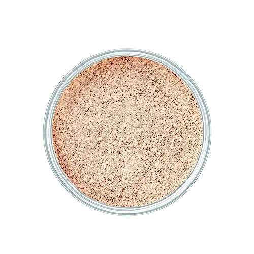 ARTDECO Mineral Powder Foundation - soft ivory – loose setting powder for a smooth & matte finish - medium coverage - perfect for sensitive & oily skin - makeup with zinc & magnesium - vegan - 0.53 Oz