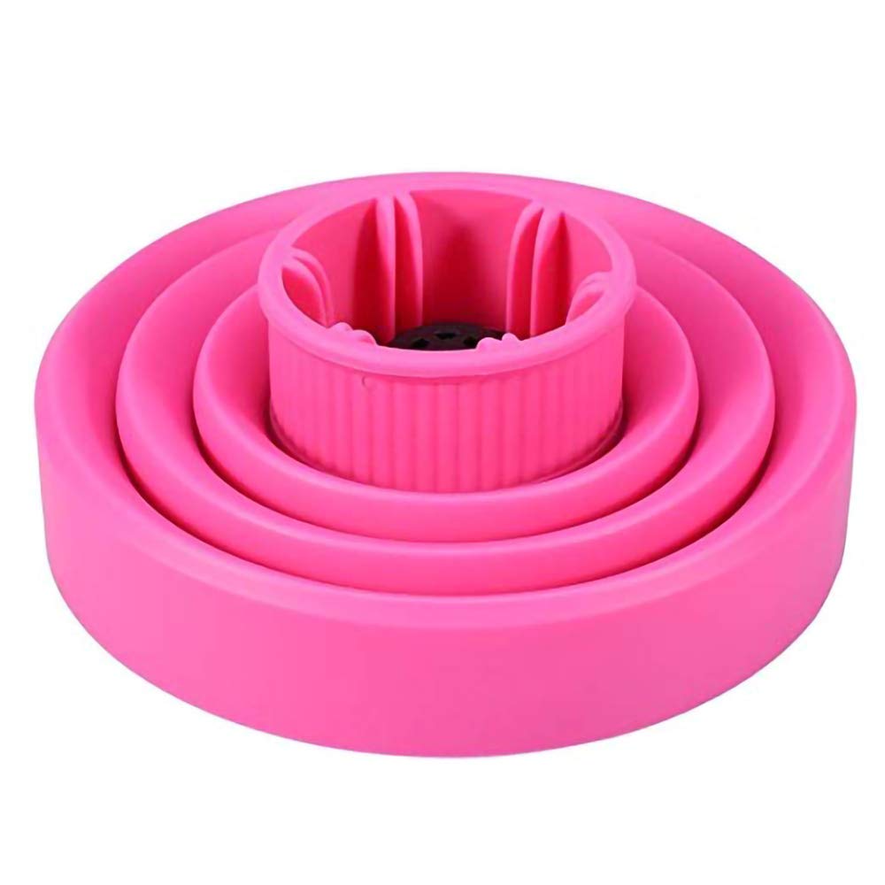 Collapsible Silicone Hair Diffuser Attachment- The latest travel portable-Pink