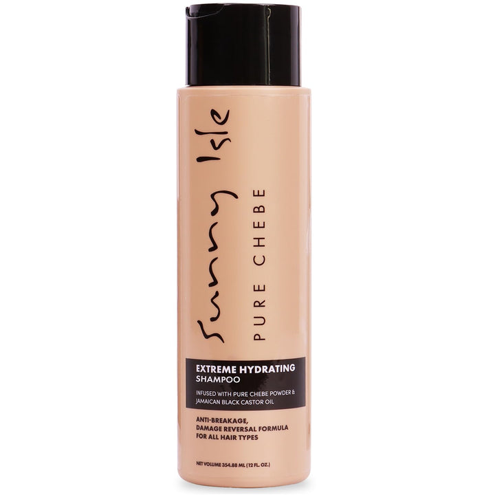 Sunny Isle Pure Chebe Extreme Hydrating Shampoo 12oz | Anti-Breakage, Damage Reversal Formula | Infused with Pure Chebe Powder & Jamaican Black Castor Oil | All Hair Types
