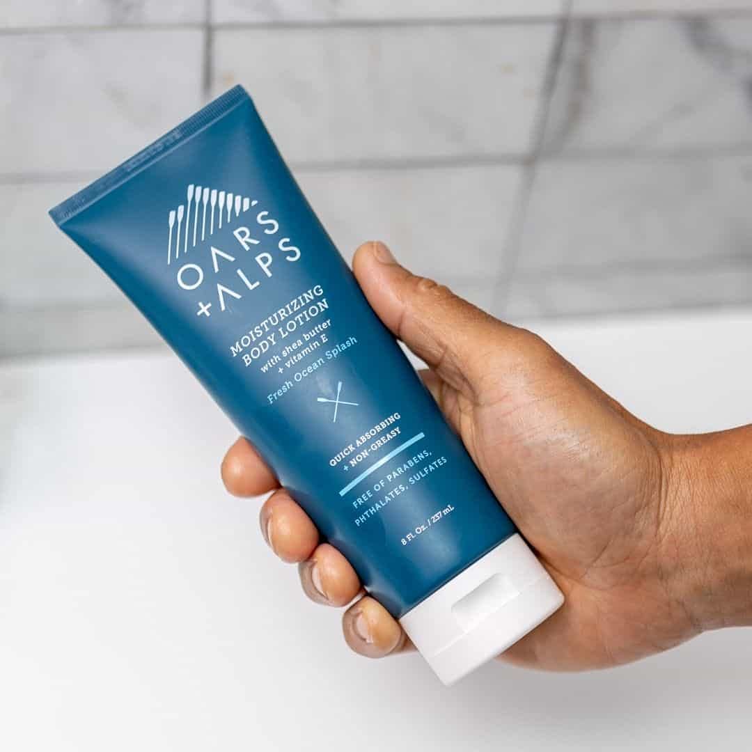 Oars + Alps Body Lotion with Viatmin E, Hydrates with Shea Butter and Sunflower Oil, Fresh Ocean Splash, 8 Oz