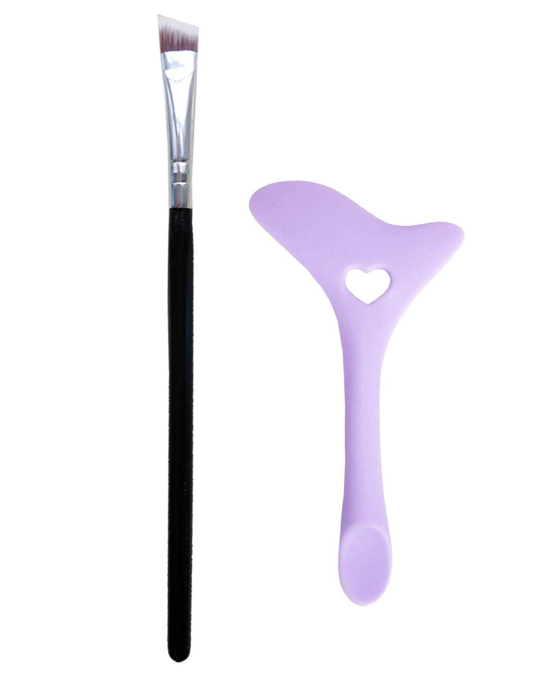 DogieLyn Slanted Ultra Thin Winged Eyeliner Brush Silicone Eye Liner Stencils Makeup Aid,Angled Eyeliner Brush Slanted-Small Thin Winged Liner Eyeshadow Eyebrow Tool(Purple)