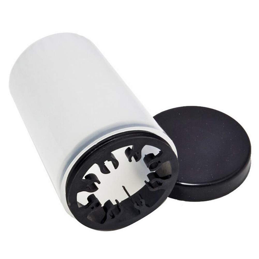 1 Piece Nail Art Brush Cleaner Cup Nail Art Tip Brushes Holder Remover Cup UV Gel Pen Polish Remover Cleanser Cup Immersion Brush Cleaner Pot Multiple Size Slots, Black Lid