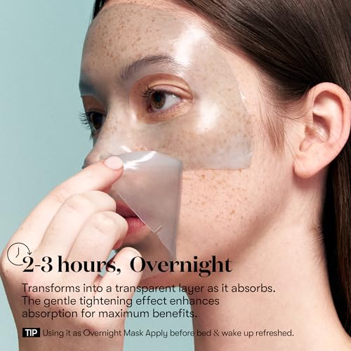 VT COSMETICS PDRN Hydrogel Mask(33gx4ea), Intensive Nourishing, Rejuvenating Face Mask, Skin Repair & Elasticity Boost, Overnight Melting Mask, Improves Radiant, Korean Facial Mask