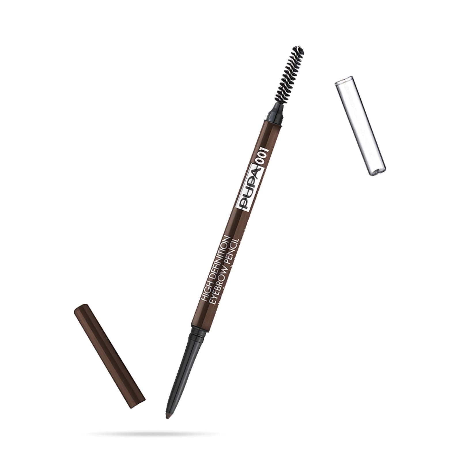 Pupa Milano High Definition Eyebrow Pencil - Waterproof Automatic Pencil With Mini Comb - Allows Super Defined Application for Sculpted Eyebrows, Precise and Intense Lines - 001 Blonde - 0.003 Oz