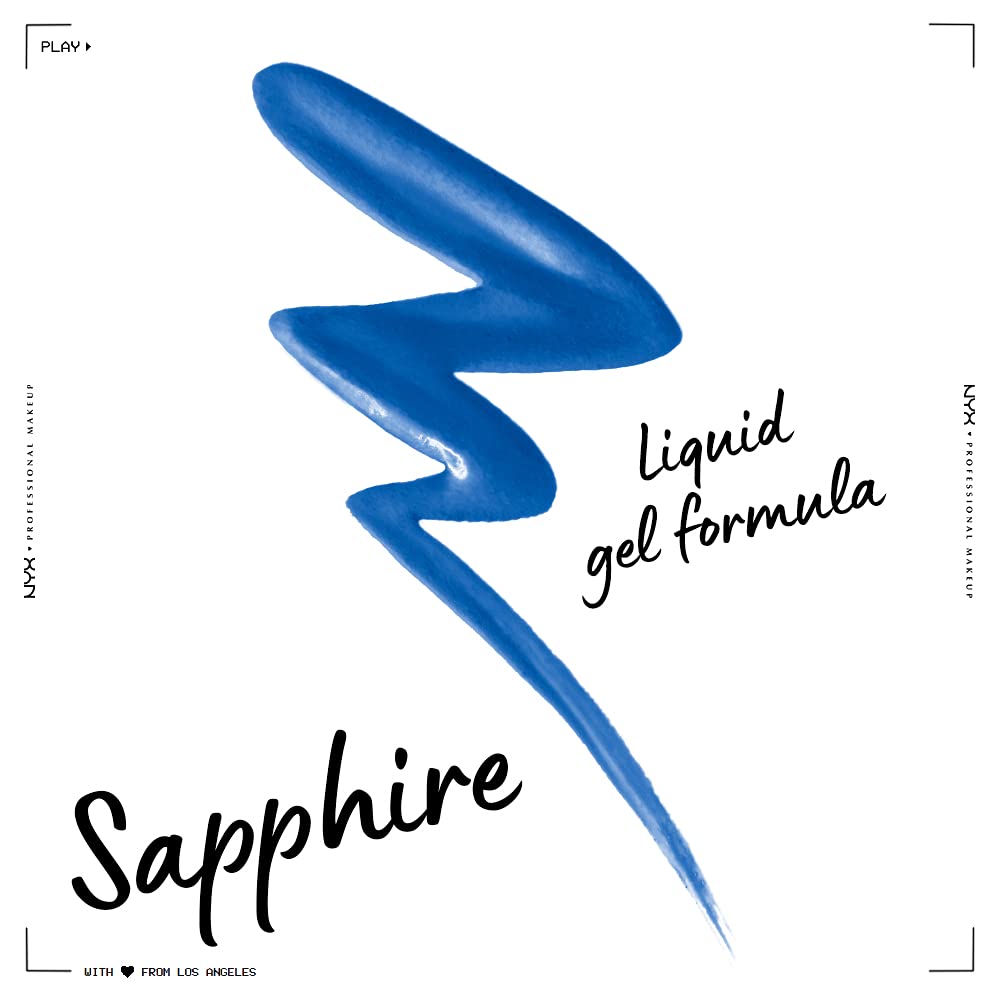 NYX PROFESSIONAL MAKEUP Epic Wear Liquid Liner, Long-Lasting Waterproof Matte Eyeliner - Sapphire