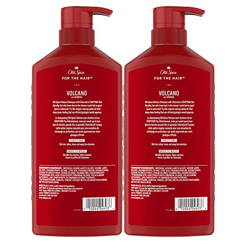 Old Spice Charcoal Shampoo for Men, 21.9 Oz Each, Twin Pack