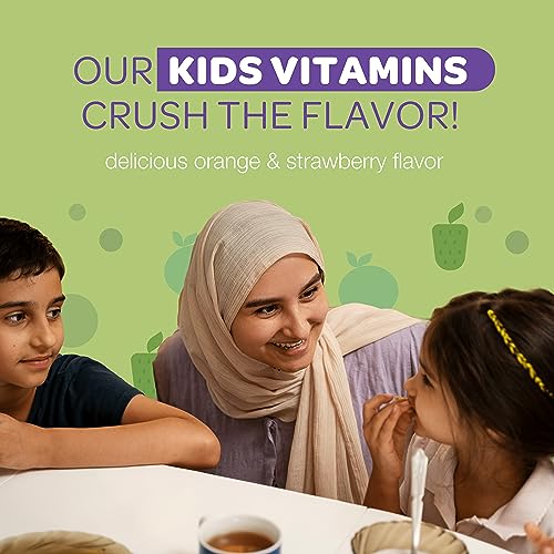 Halal Vitamins, Kids Vitamins, Kids Multivitamin Gummies Noor Vitamins: Vitamin C for Kids, D3, and Zinc for Immunity, B6 B12 for Energy. Non-GMO, Halal Gummies - 90 Count Gummy Vitamins for Kids