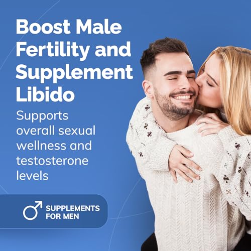 Conceive Plus Men's Fertility Support - Male Supplements With Maca Root, L-Arginine, Zinc, Folate, Magnesium - Boost Sperm Count & Supports Male Reproductive Health - 16 Prenatal Vitamin - 60 Capsules