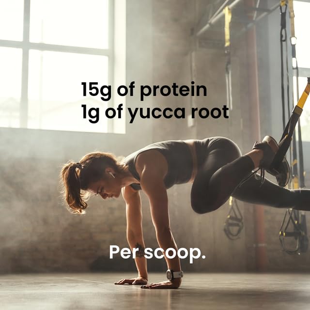 SUPER POWER PROTEIN - Hydrolyzed Beef Collagen Peptides Powder with Cordyceps & Yucca Root - Supports Muscle Recovery, Gut & Joint Health - Mango Flavor Protein Powder, 10oz