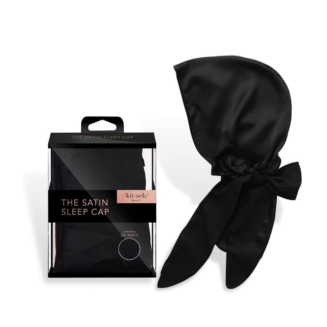 Kitsch Kitsch Pro Satin Sleep Cap (Black)