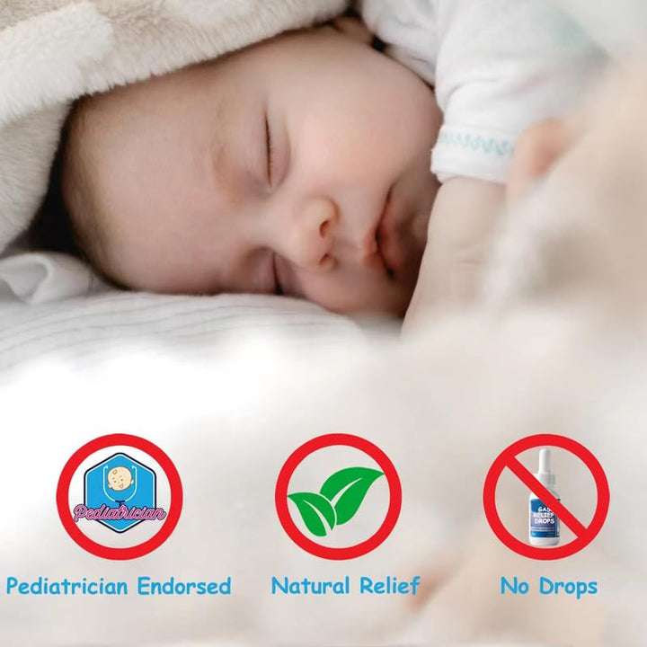 10 Count Gas and Colic Reliever for Babies, JAPARA Baby Gas Passer, Natural Solution for Baby Colic and Gas Relief, 100% Safe & Effective Instant Constipation Relief for Gassy Babies