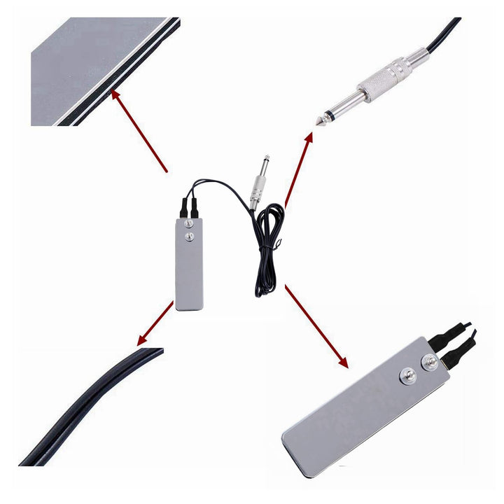 Tattoo Foot Pedal Switch,Mini Flat Stainless Steel Pedal Tattoo Machine Metal Tattoo Power Switch Tattoo Power Supply For Tattoo Power Machine Guns Tattoo Kits Tattoo Supplies