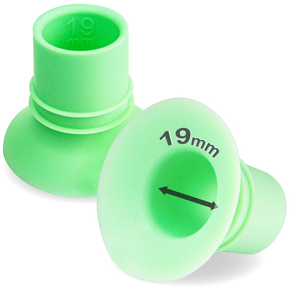Nenesupply 1st Generation 19mm Flange Insert Compatible with Elvie Flange Pump Parts Elvie Stride Flange Medela Spectra Momcozy Flange Willow Reduce 24mm to 19mm Use as Elvie Inserts Medela Insert