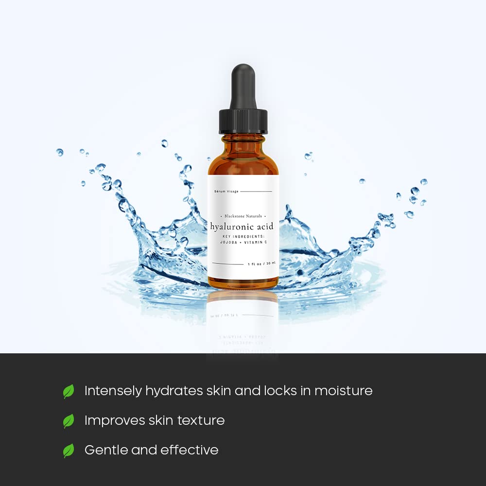 Blackstone Age Defying Facial Serum Set | Vitamin-C, Retinol, Hyaluronic Acid (3 Pack) for Day and Night Beauty Regimen - All Natural and Moisturizing