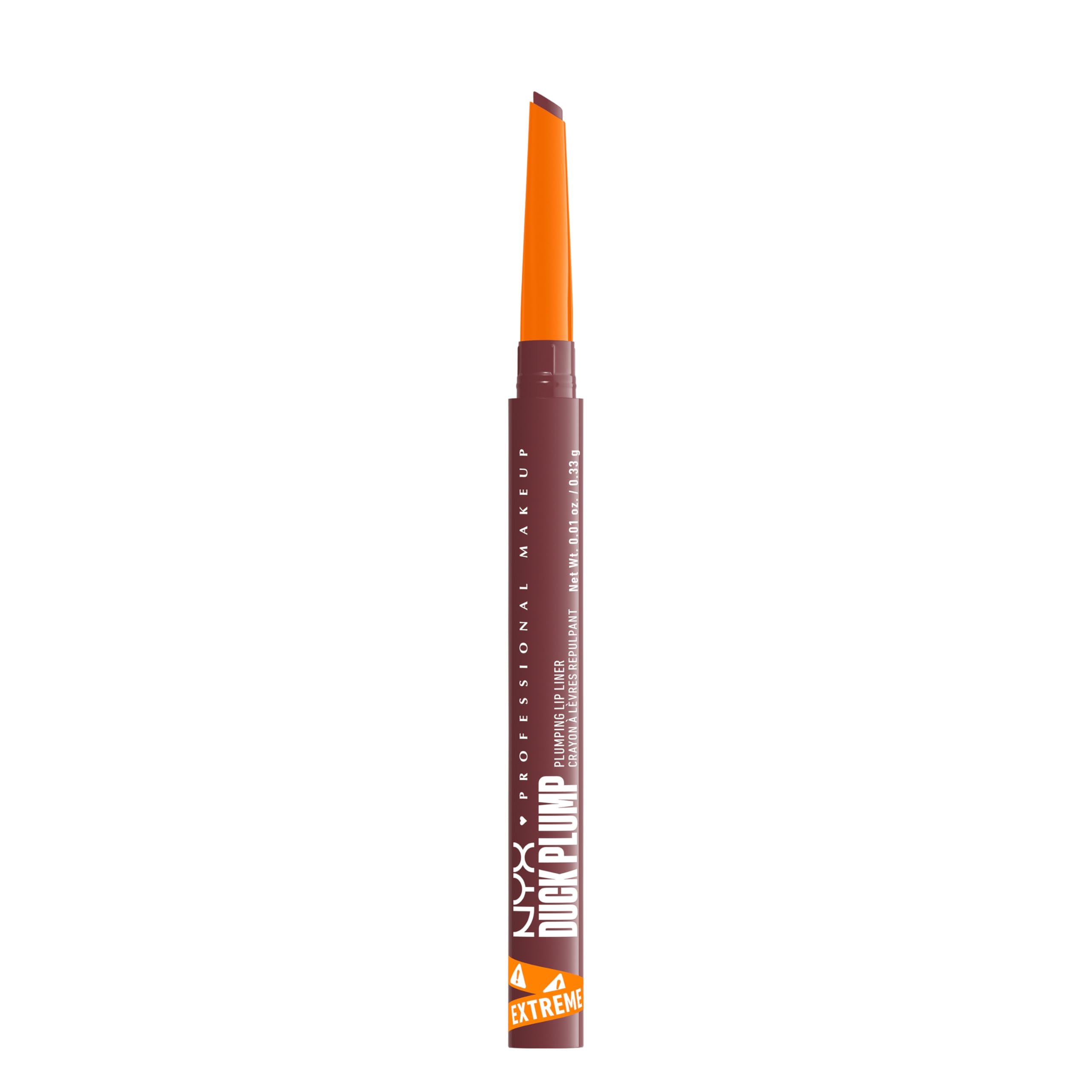 NYX PROFESSIONAL MAKEUP Duck Plump Plumping Lip Liner, Matte Pencil With Up To 10HR Wear, Fill Em In (Pink Lip Liner)