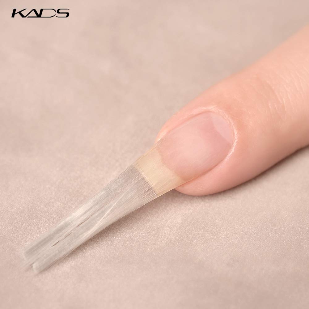 KADS Nail Art Acrylic Fibernails Fiberglass Fake Nails Tips UV Gel Manicure Fake Fingernails Artificial Nail Tips for Nail Salons DIY Nail Art