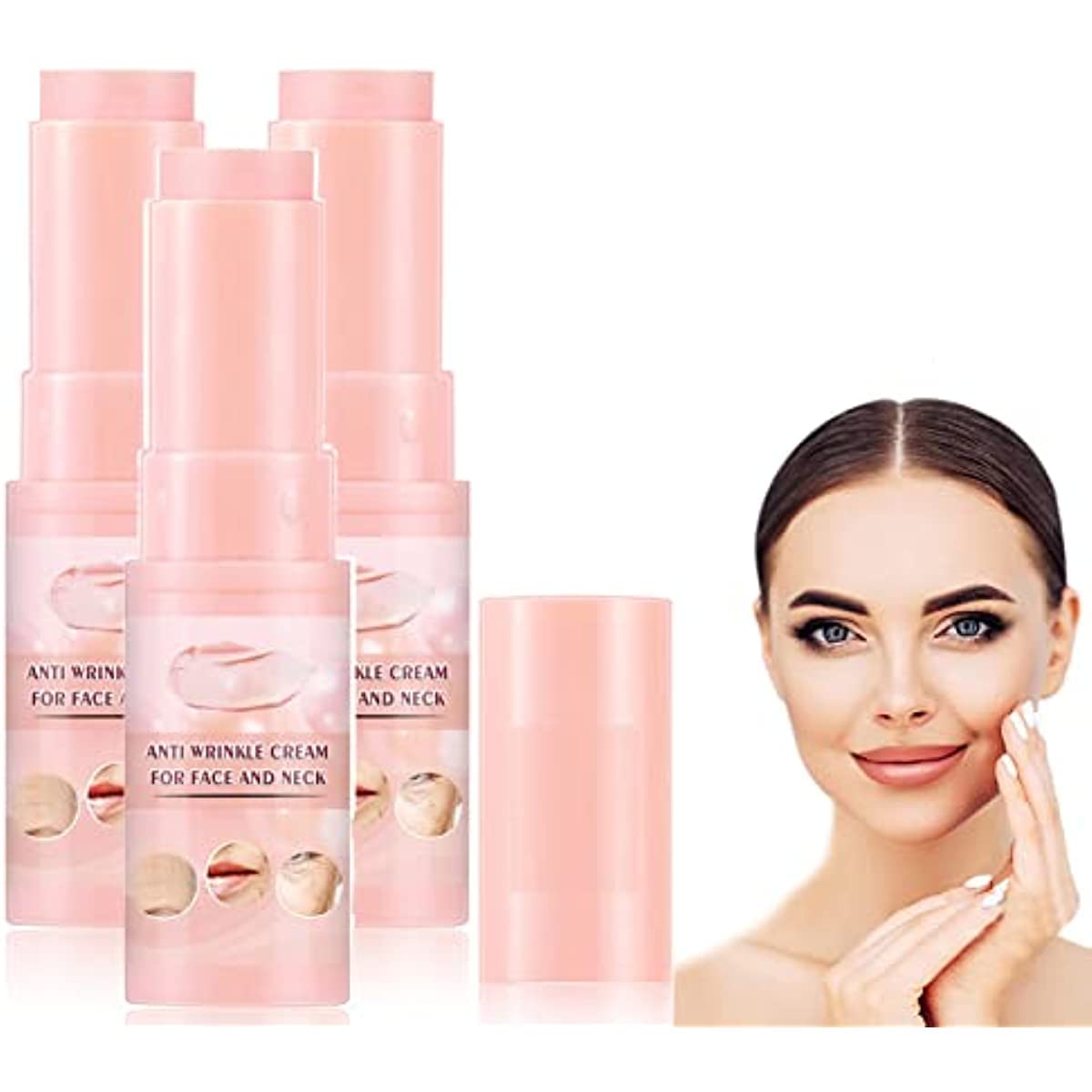 3PCS Wrinkle Bounce Moisturizing Balm, Wrinkle Multi Balm Stick, Multi-Moisture Balm Stick, Anti-Aging and Anti-Wrinkle Balm Sticks for Face and Neck