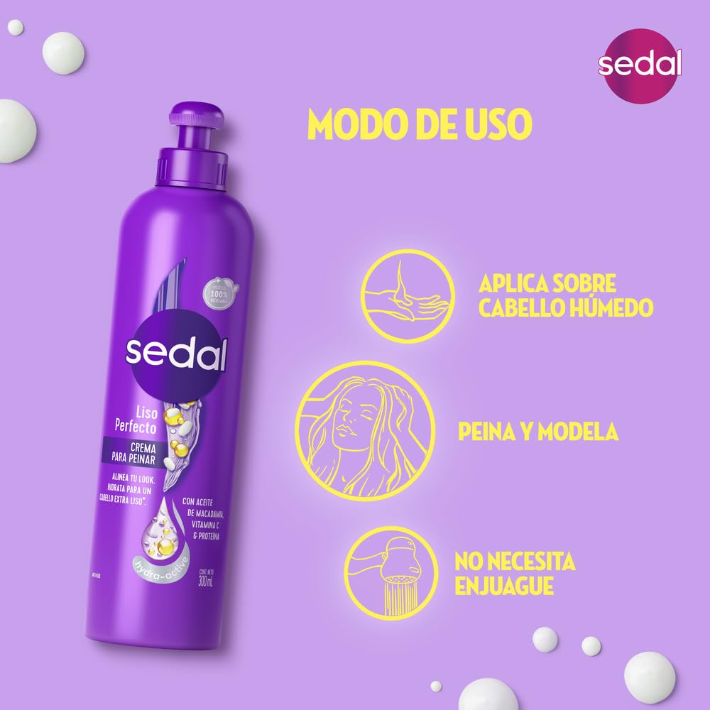 Sedal Liso Perfecto con proteina Hidrolizado 300 ml [SEALED]