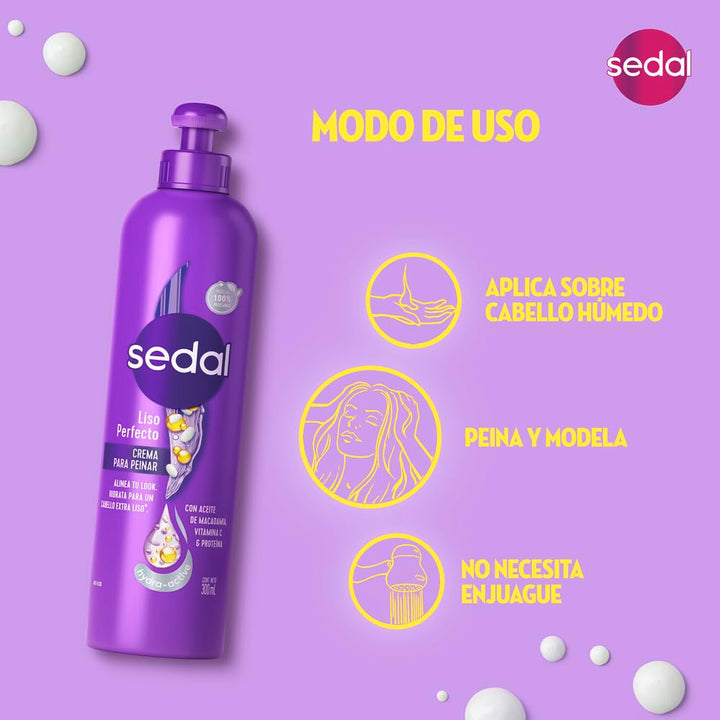 Sedal Liso Perfecto con proteina Hidrolizado 300 ml [SEALED]