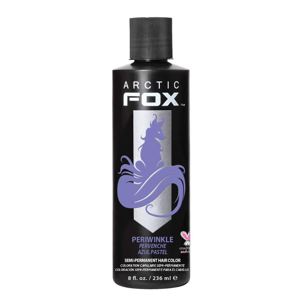 ARCTIC FOX 100% VEGAN PERIWINKLE SEMI PERMANENT HAIR DYE COLOR 8 OZ